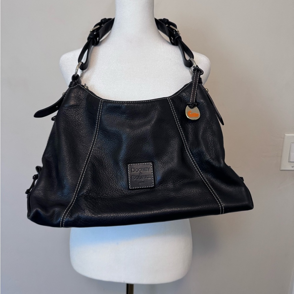 Black Leather Shoulder Bag
